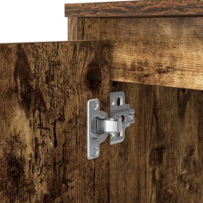 Бюро, опушен дъб, 120x42x76 см, инженерно дърво