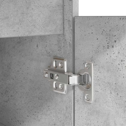 Бюро, бетонно сиво, 86x49x76 см, инженерно дърво