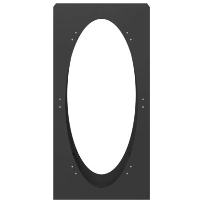 Стойка за дърва, черна, 50x23x100 см, студеновалцувана стомана