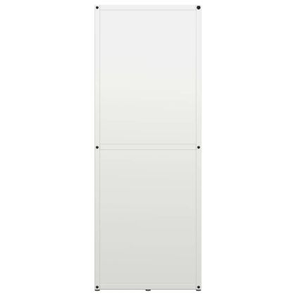 Стойка за дърва, бяла, 40x30x80 см, студеновалцувана стомана