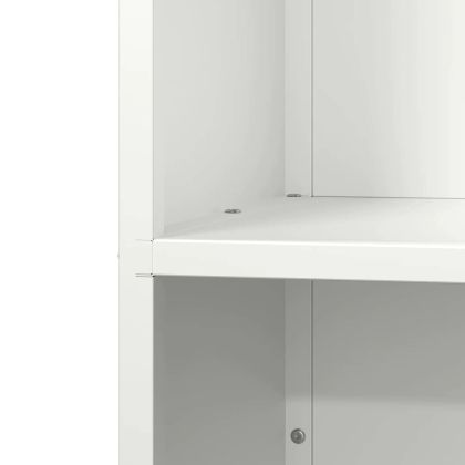 Стойка за дърва, бяла, 40x30x80 см, студеновалцувана стомана