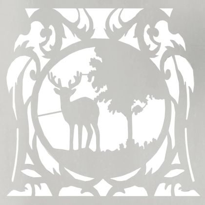 Стойка за дърва за огрев, 40x40x40 см, неръждаема стомана