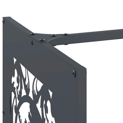 Стойка за дърва, 40x40x40 см, студеновалцувана стомана