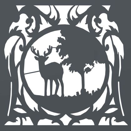 Стойка за дърва, 40x40x40 см, студеновалцувана стомана