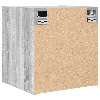 Нощно шкафче за стенен монтаж, сив сонома, 38x34x40 см