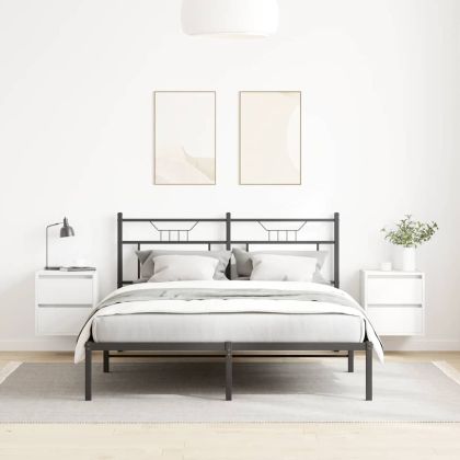 Нощни шкафчета за стенен монтаж, 2 бр, бели, 38x34x40 см