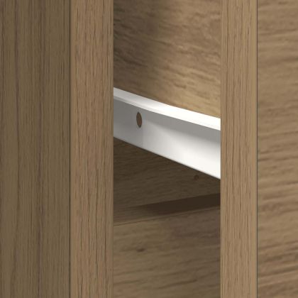 Бюфет с чекмеджета, дъб артизан 101x35x76см Инженерна дървесина