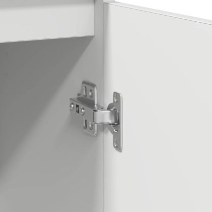 Бюфет с чекмеджета, бял, 71x35x65 см, инженерно дърво