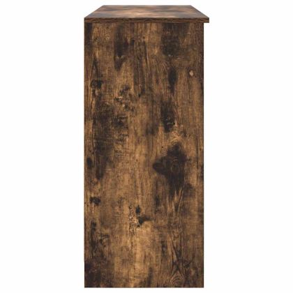 Бюфет с чекмеджета, опушен дъб, 101x35x76 см, инженерно дърво