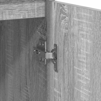 Бюфет с чекмеджета, сив сонома, 71x35x65 см, инженерно дърво