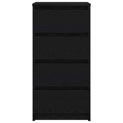 Сайдборд, Черен дъб, 37,5x35x76 см, инженерно дърво