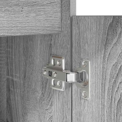 Бюро, сив сонома, 86x49x76 см, инженерно дърво