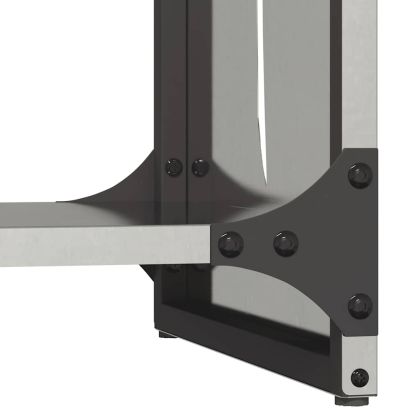 Стойка за дърва за огрев, 40x30x80 см, неръждаема стомана