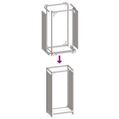 Стойка за дърва, 44x28x90 см, студеновалцувана стомана