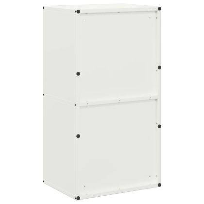 Стойка за дърва, бяла, 40x30x75 см, студеновалцувана стомана