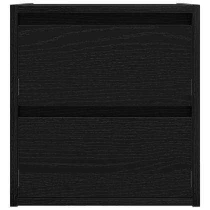 Нощно шкафче за стенен монтаж, Черен дъб, 38x34x40 см