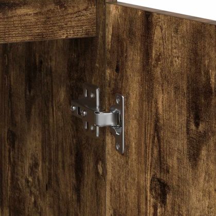 Бюфет с чекмеджета, опушен дъб, 71x35x65 см, инженерно дърво