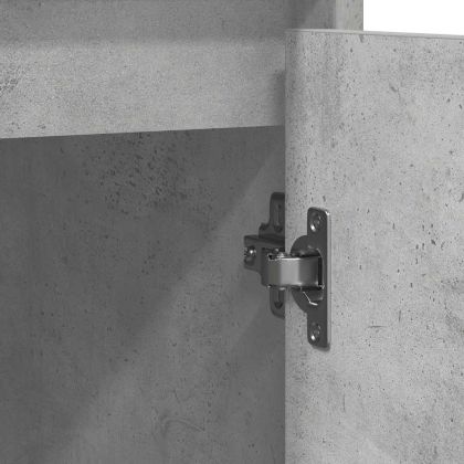 Сайдборд, бетонно сив, 85x34x76 см, инженерно дърво