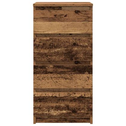 Сайдборд, старо дърво, 37,5x35x76 см, инженерно дърво