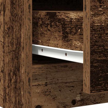 Бюфет с чекмеджета, старо дърво, 71x35x65 см, инженерно дърво