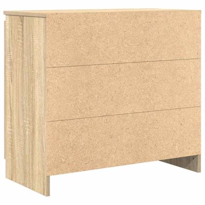 Бюфет с чекмеджета, дъб сонома, 71x35x65 см, инженерно дърво