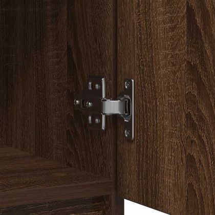 Бюфет с чекмеджета, кафяв дъб, 71x35x84 см, инженерно дърво