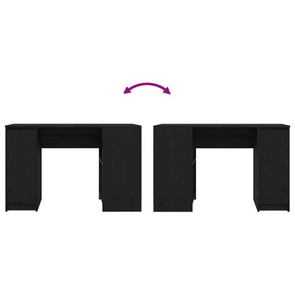 Бюро, Черен дъб, 120x42x76 cm инженерно дърво