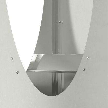 Стойка за дърва за огрев, 50x23x100 см, неръждаема стомана