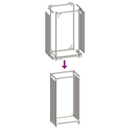 Стойка за дърва, бяла, 44x28x90 см, студеновалцувана стомана