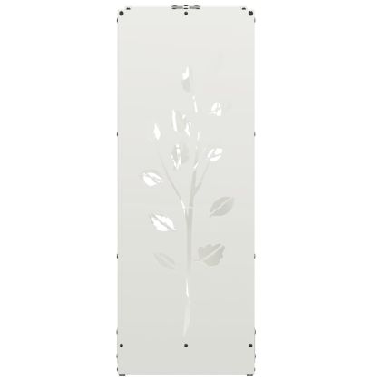 Стойка за дърва, бяла, 40x30x80 см, студеновалцувана стомана