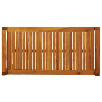 Градински лаундж комплект с възглавници, 3 части, акация масив