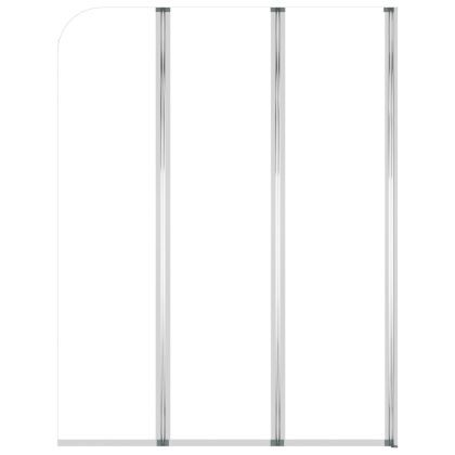 Душ кабини, 2 бр, 104x130 см, закалено стъкло, прозрачни