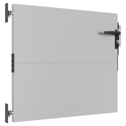 Градинска порта 85x125 см, кортенова стомана, квадратен дизайн