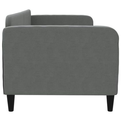 Кушетка, тъмносива, 80x200 см, плат