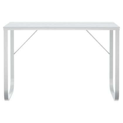 Компютърно бюро, бяло, 110x60x73 см, ПДЧ