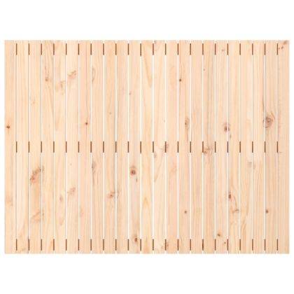 Стенна табла за спалня, 146,5x3x110 см, борово дърво масив