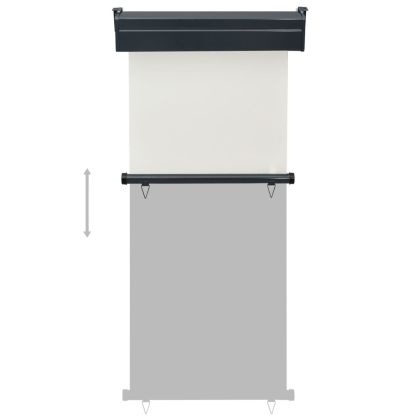 Вертикална тента за балкон, 85x250 см, кремава