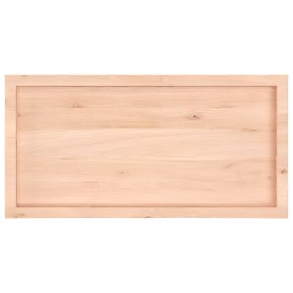 Плот за баня 100x50x(2-6) см необработено масивно дърво