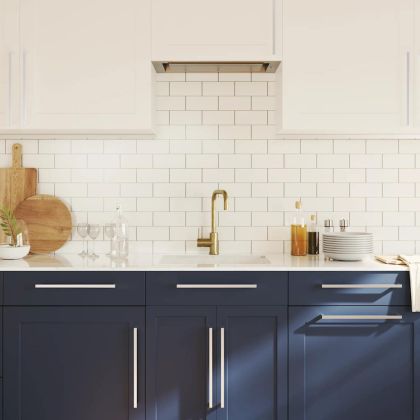 Дръжки за шкафове, 5 бр, сребристи, 320 мм, неръждаема стомана