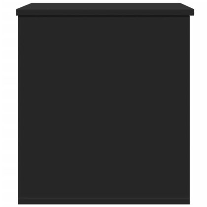 Кутия за съхранение, черна, 60x42x46 см, инженерна дървесина
