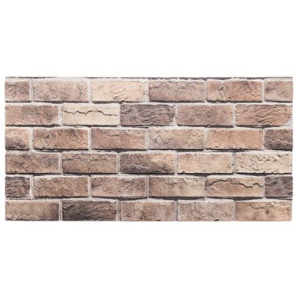 3D стенни панели 10 бр кафяви 100x50 см EPS