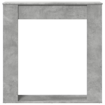 Облицовка за камина бетонно сив 100x20x100 см инженерно дърво