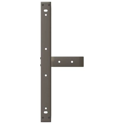 Крака за масичка за кафе, Т-образни, 2 бр., черни, 70x25x(30-31) см, стомана