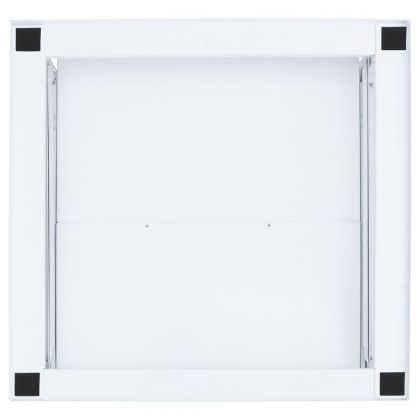 Поставка за пералня с издърпващ се рафт, бяла