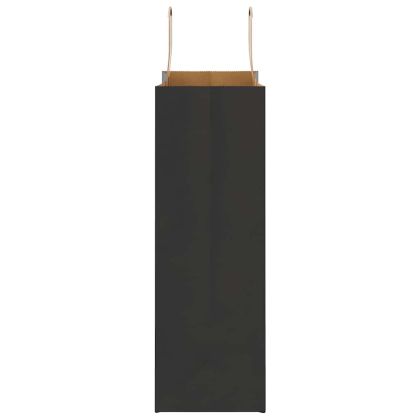 Хартиени торбички 250 бр с дръжки черни 26x12x35 см