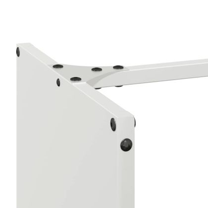 Стойка за дърва, бяла, 40x30x80 см, студеновалцувана стомана