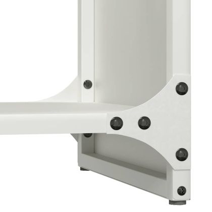 Стойка за дърва, бяла, 40x30x80 см, студеновалцувана стомана