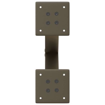 Крака за масичка за кафе, X-образни, 2 бр., естествена стомана, 37 x (30-31) см, стомана