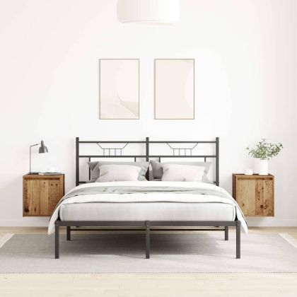 Нощни шкафчета за стенен монтаж, 2 бр, старо дърво, 38x34x40 см