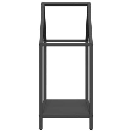 Стойка за дърва, черна, 40x25x60 см, студеновалцувана стомана